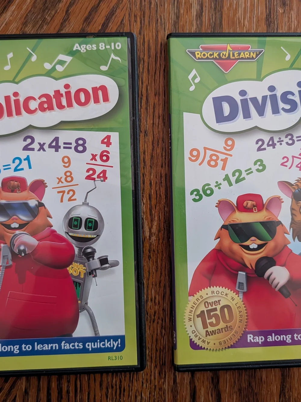 11 Rock 'N Learn Kids Math & Money Learning DVDs - Green